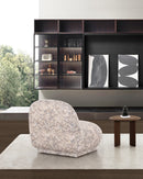 BUTACA ESTACIONARIA EN TELA ESTAMPADA