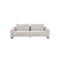 SOFA ESTACIONARIO DE TRES ASIENTOS EN TELA BEIGE