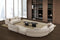 SOFA SECCIONAL ESTACIONARIO EN TELA BEIGE