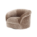 BUTACA GIRATORIA EN TELA MARRON