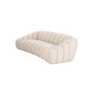 SOFA ESTACIONARIO DE TRES ASIENTOS EN TELA KAKI