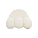 BUTACA ESTACIONARIA EN TELA BLANCA