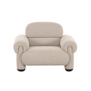 BUTACA ESTACIONARIA EN TELA BEIGE