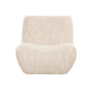 BUTACA ESTACIONARIA EN TELA BEIGE BLANCA