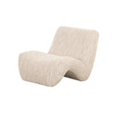 BUTACA ESTACIONARIA EN TELA BEIGE BLANCA