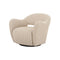 BUTACA GIRATORIA EN TELA BEIGE