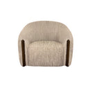 BUTACA GIRATORIA  EN TELA KAKI