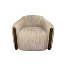 BUTACA GIRATORIA  EN TELA KAKI