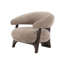 BUTACA ESTACIONARIA EN TELA MARRON