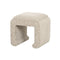 OTOMAN EN TELA ESTAMPADA BEIGE