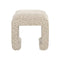 OTOMAN EN TELA ESTAMPADA BEIGE