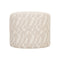 OTOMAN EN TELA TEXTURIZADA BEIGE