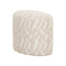 OTOMAN EN TELA TEXTURIZADA BEIGE
