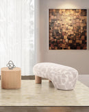 BANCO EN TELA ESTAMPADA