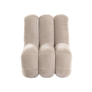 BUTACA ESTACIONARIA EN TELA MARRON GRISACEO