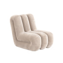 BUTACA ESTACIONARIA EN TELA MARRON GRISACEO