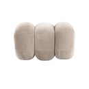 OTOMAN EN TELA MARRON