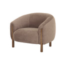 BUTACA ESTACIONARIA EN TELA MARRON