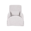 BUTACA ESTACIONARIA EN TELA TEXTURIZADA GRIS