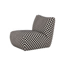 BUTACA ESTACIONARIA EN TELA ESTAMPADA