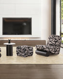 OTOMAN EN TELA ESTAMPADA