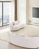 CHAISE LOUNGE DE INTERIOR EN TELA BEIGE