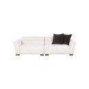 SOFA ESTACIONARIO DE CUATRO ASIENTOS EN TELA BEIGE