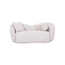 SOFA ESTACIONARIO DE DOS ASIENTOS EN TELA BEIGE
