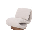 BUTACA GIRATORIA EN TELA BEIGE