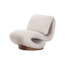 BUTACA GIRATORIA EN TELA BEIGE