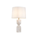 LAMPARA DE MESA CON BASE BLANCA