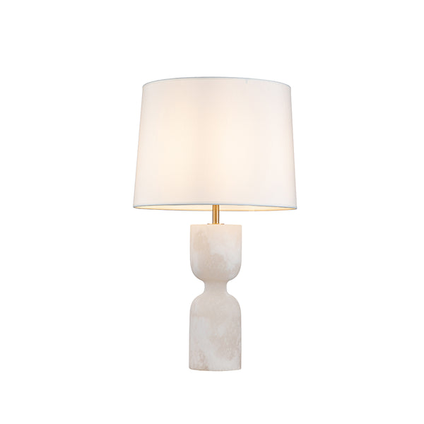 LAMPARA DE MESA CON BASE BLANCA