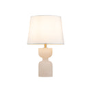 LAMPARA DE MESA CON BASE BLANCA