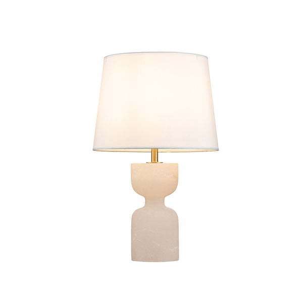LAMPARA DE MESA CON BASE BLANCA