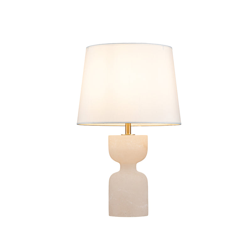 LAMPARA DE MESA CON BASE BLANCA