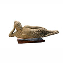 ESTATUA DE BUDDHA RECOSTADO ACABADO EN MADERA