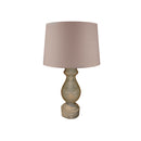 ***LAMPARA DE MESA EN ACABADO DE MADERA