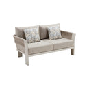 SOFA DE EXTERIOR BORROMEO DE DOS ASIENTOS BEIGE GRISACEO 20542131