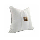 COJIN DE SARGA DE ALGODON, COLOR BLANCO