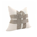 COJIN DE SARGA EN ALGODON, COLOR BLANCO MARFIL