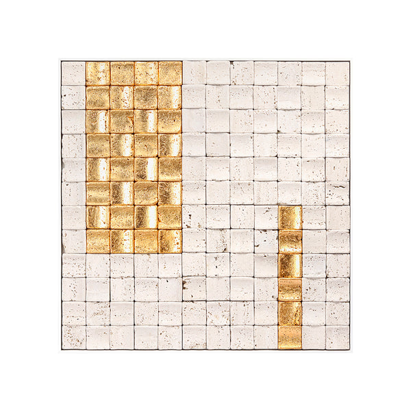 MOSAIC, GOLD FOIL 6612 WHITE