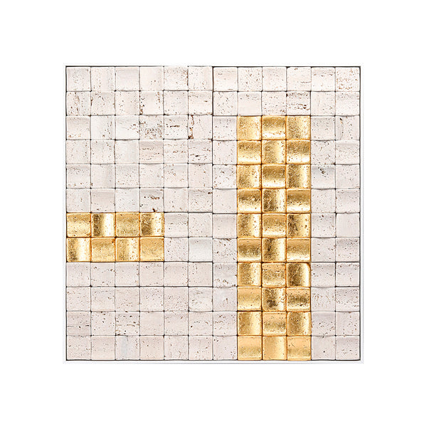 MOSAIC, GOLD FOIL 6612 WHITE