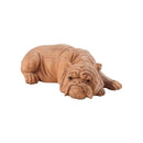 BULLDOG TALLADO EN MADERA