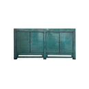 BUFETERA DE CUATRO PUERTAS EN MADERA AZUL BRILLANTE NO.21