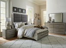 CAMA QUEEN MOJAVE ACABADO GRIS