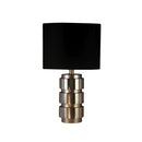 SOLID CYSTAL TABLE LAMP WITH METAL ACCENTS