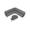 SET SECCIONAL DE EXTERIOR MASSA EN COLOR GRIS CHARCOAL