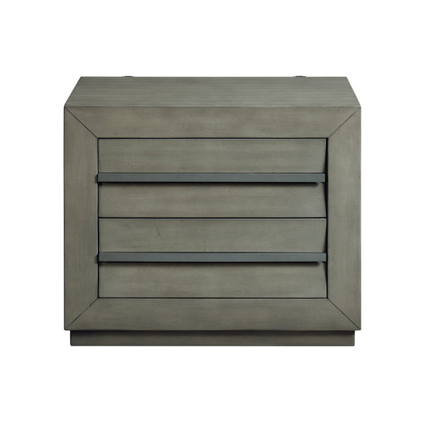 MESA DE NOCHE ZIG GRIS