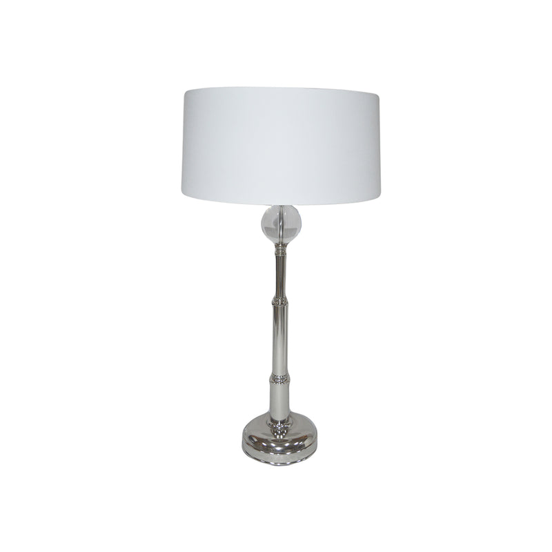 TABLE LAMP W/WHITE SHADE