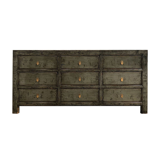 GABINETE GRIS DE NUEVE GAVETAS NO.24